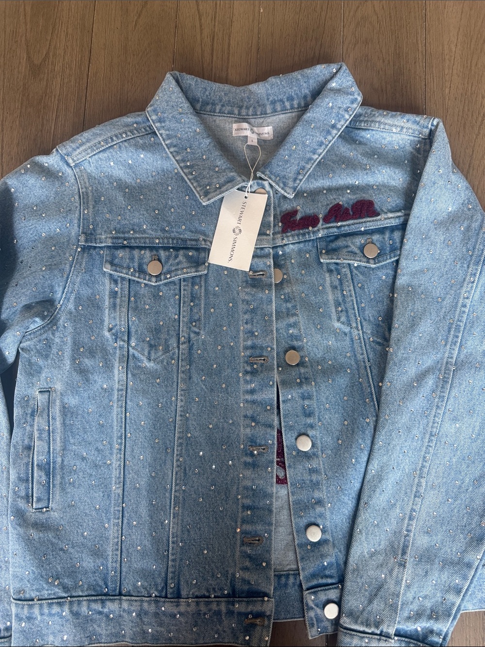 NWT Stewart Simmons- The All Star Shine Denim Jacket | Texas A&M
Size Small